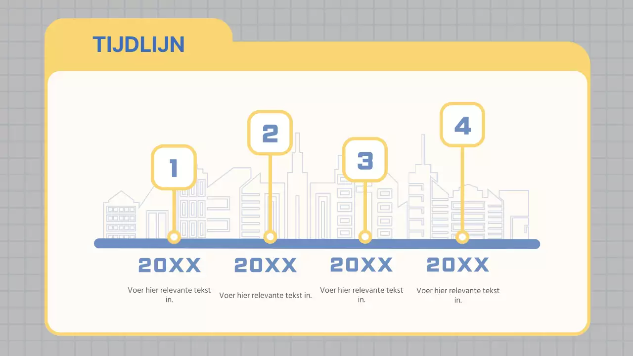 Verslag van de moderne marketingvergadering in lichtblauw en geel