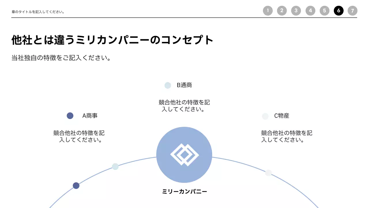 青 シンプル ビジネス プレゼンテーション