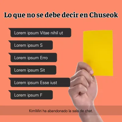 Una simple parodia de grado B de KakaoTalk a mediados de otoño en naranja y negro.