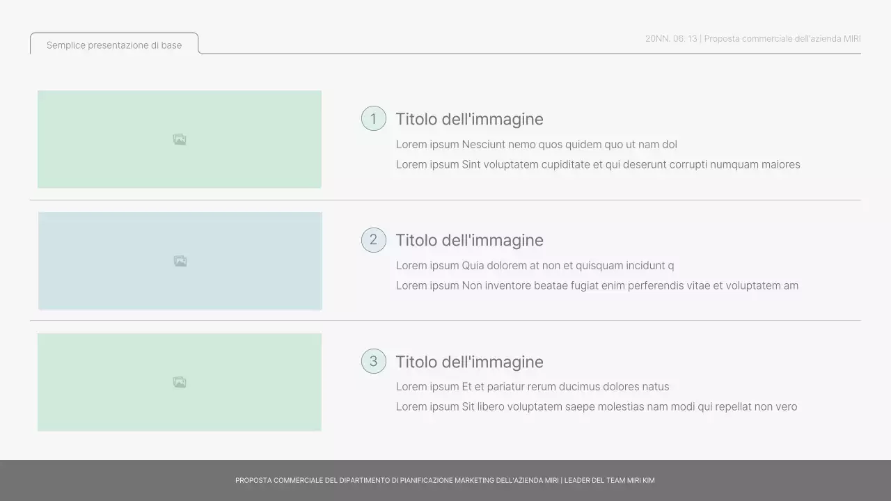 Semplice rapporto di base in azzurro e verde chiaro