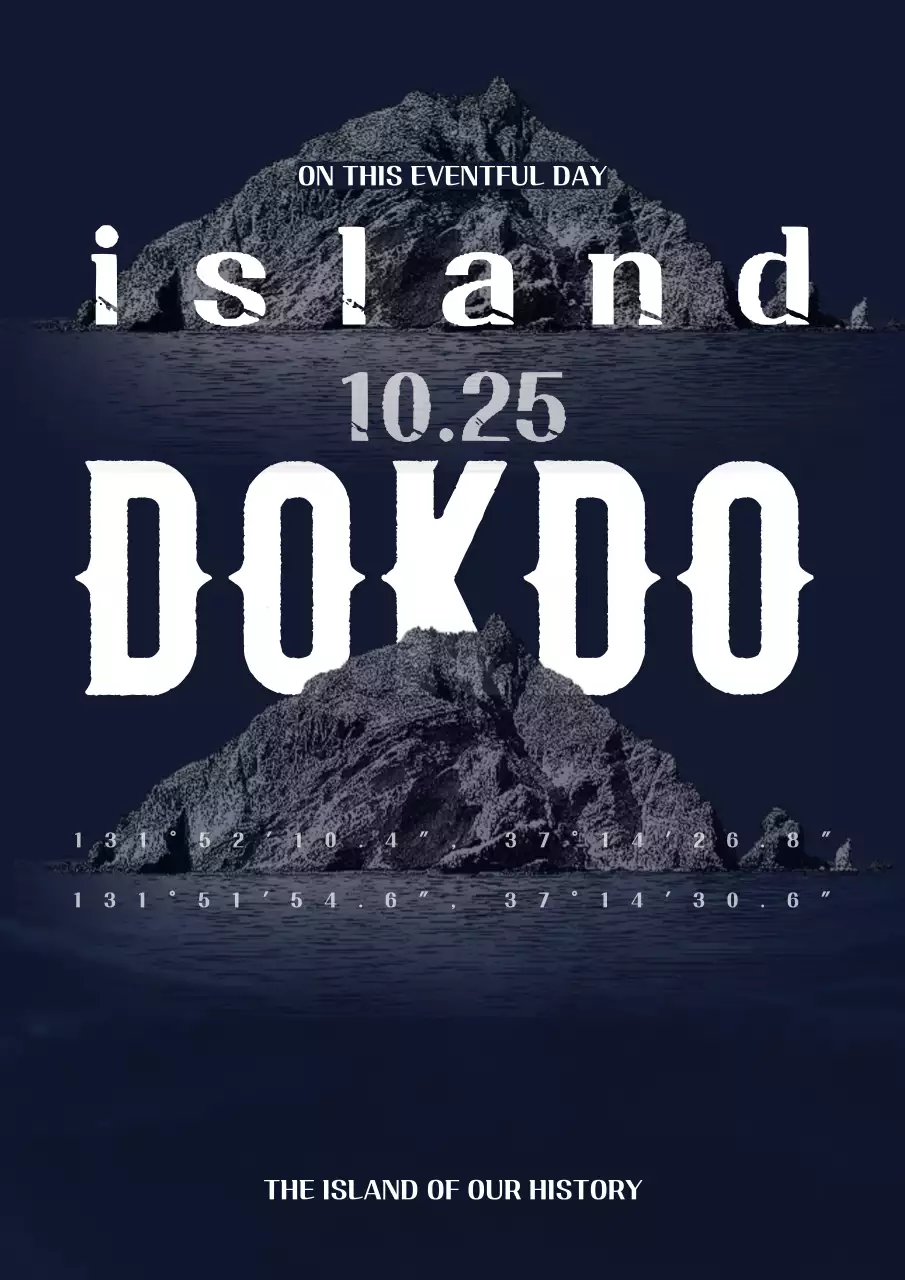 네이비 빈티지 아일랜드 발표 포스터