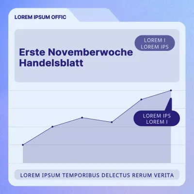 Einfacher Lagerbericht in Hellblau und Marineblau
