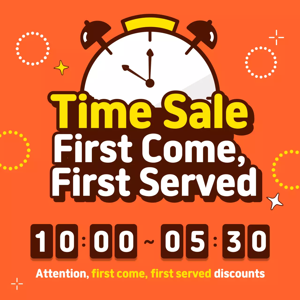 Orange Trendy Sale Promotion Instagram Post