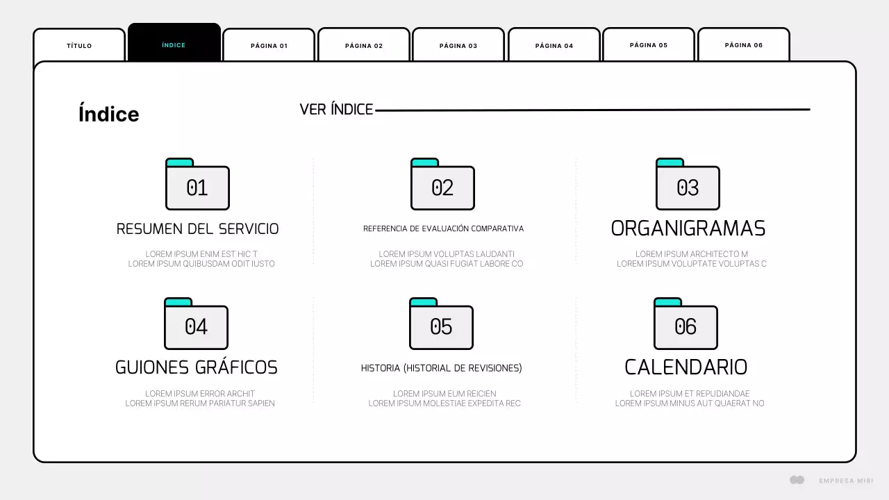 Un sencillo diseño de página web en blanco y menta