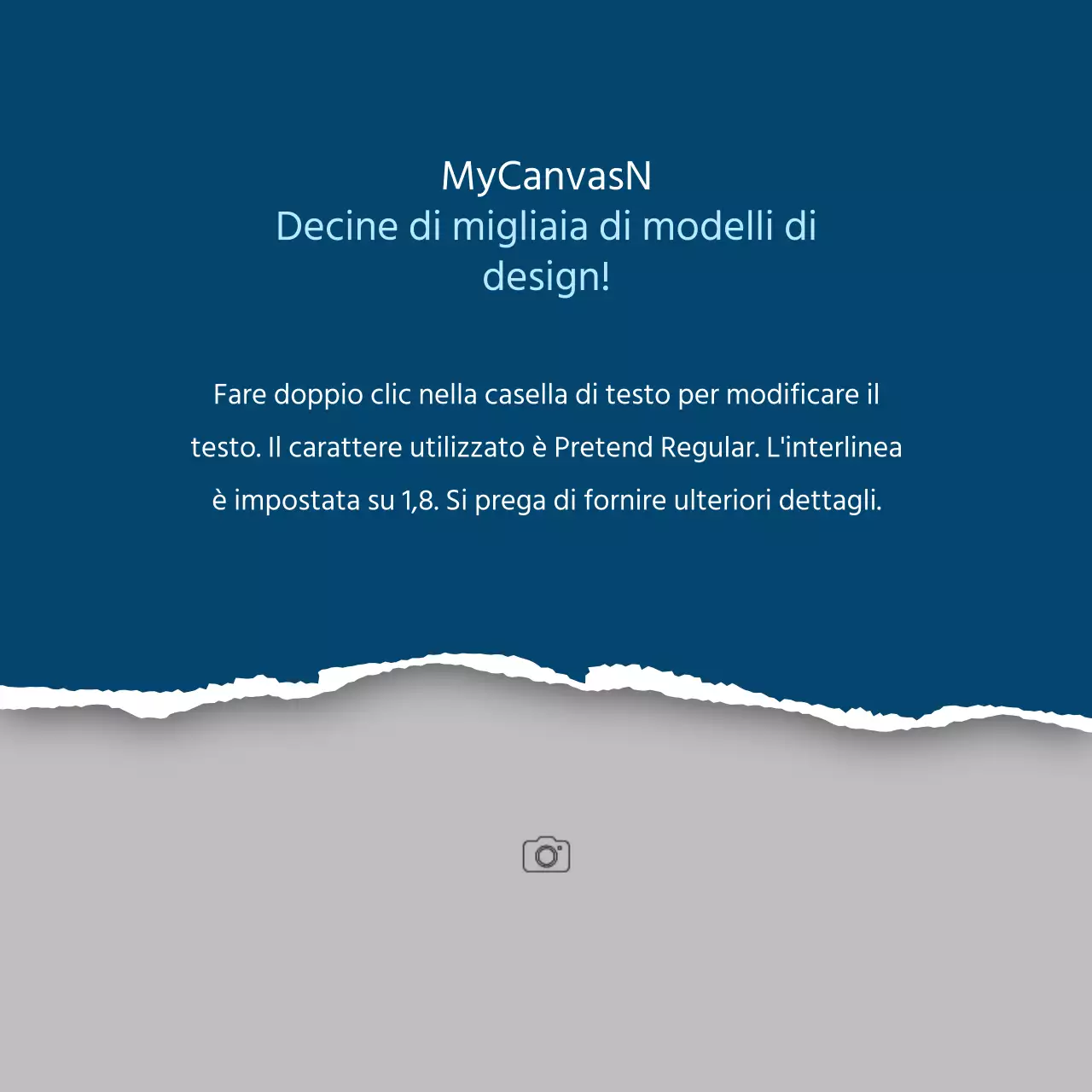 Un semplice brief di prodotto per lo storytelling in blu e azzurro
