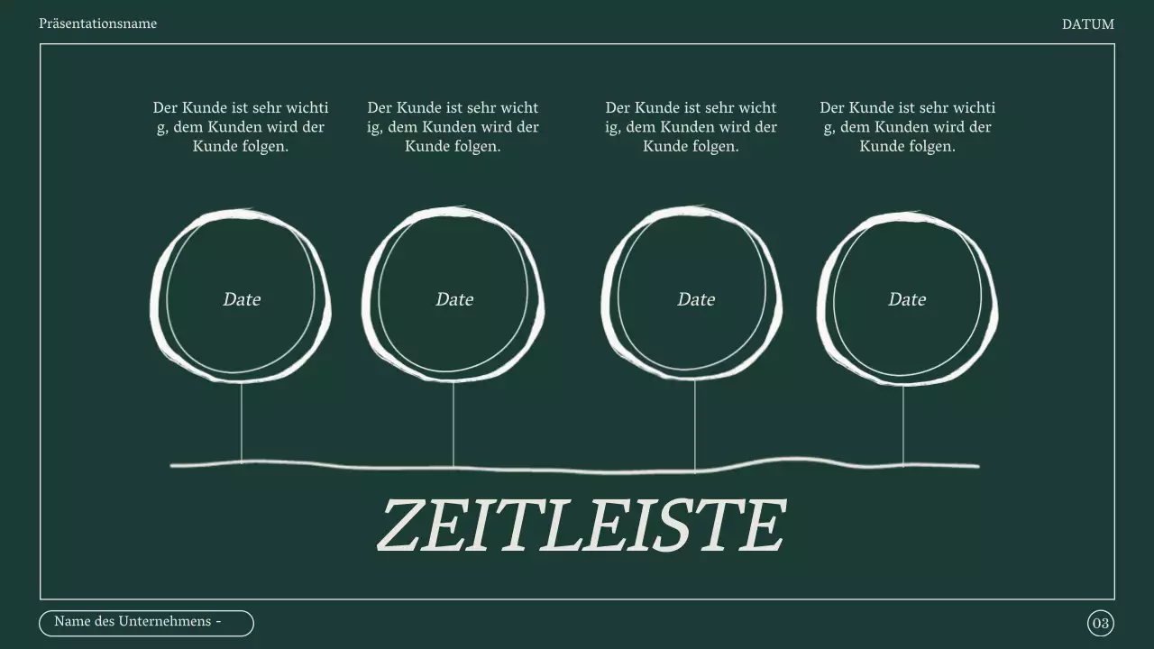 Minimalistisches Protokoll eines Marketing-Meetings in Grün und Beige