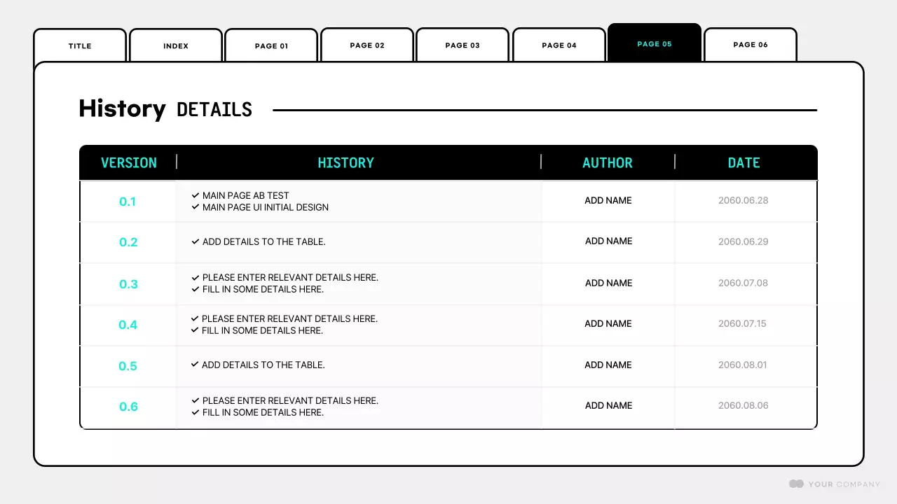 Apresentação do Planejador de Site Minimalista Branco