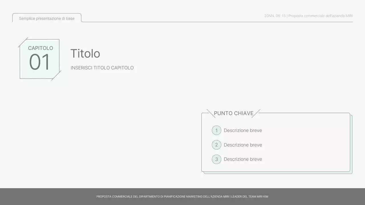 Semplice rapporto di base in azzurro e verde chiaro