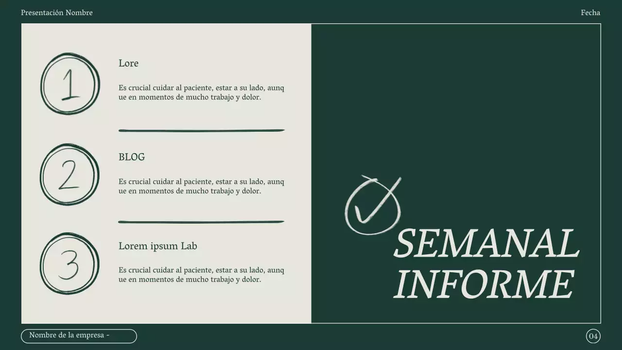 Informe minimalista de actas de reuniones de marketing en verde y beige