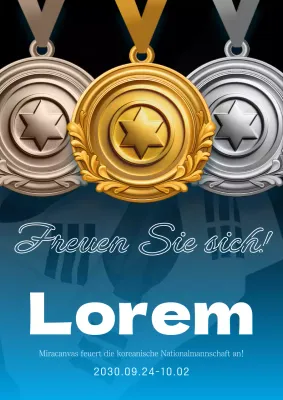 Ein luxuriöser blau-schwarzer Werbespot für die Asienspiele