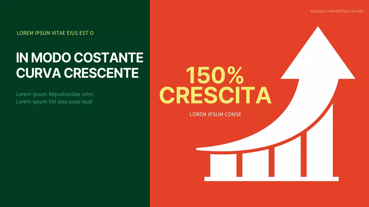 Agenda di riunione semplice in arancione e verde