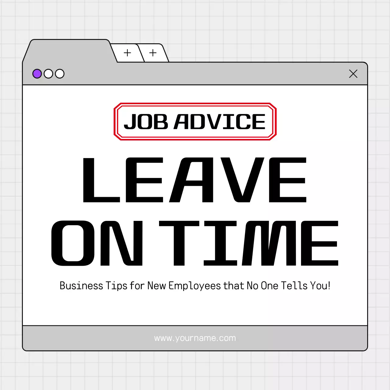 Grey Minimal Job Guide Instagram Carousel