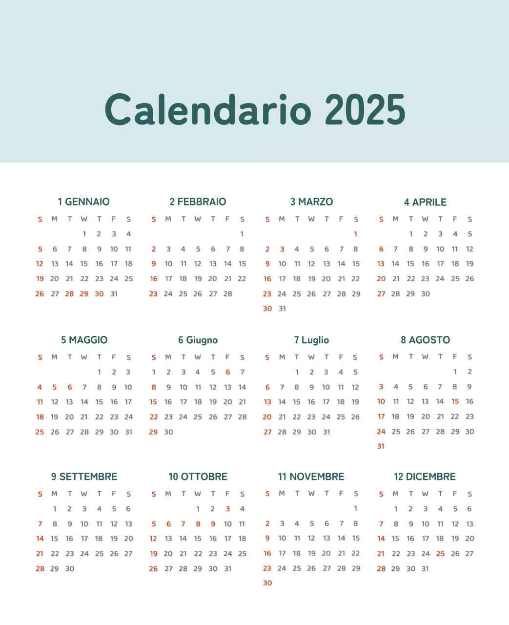 Un calendario con illustrazioni colorate ed emozionali