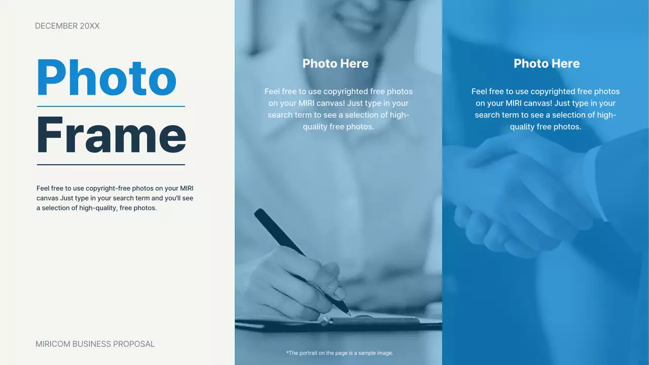 파랑의 심플한 발표용 비즈니스 기획서