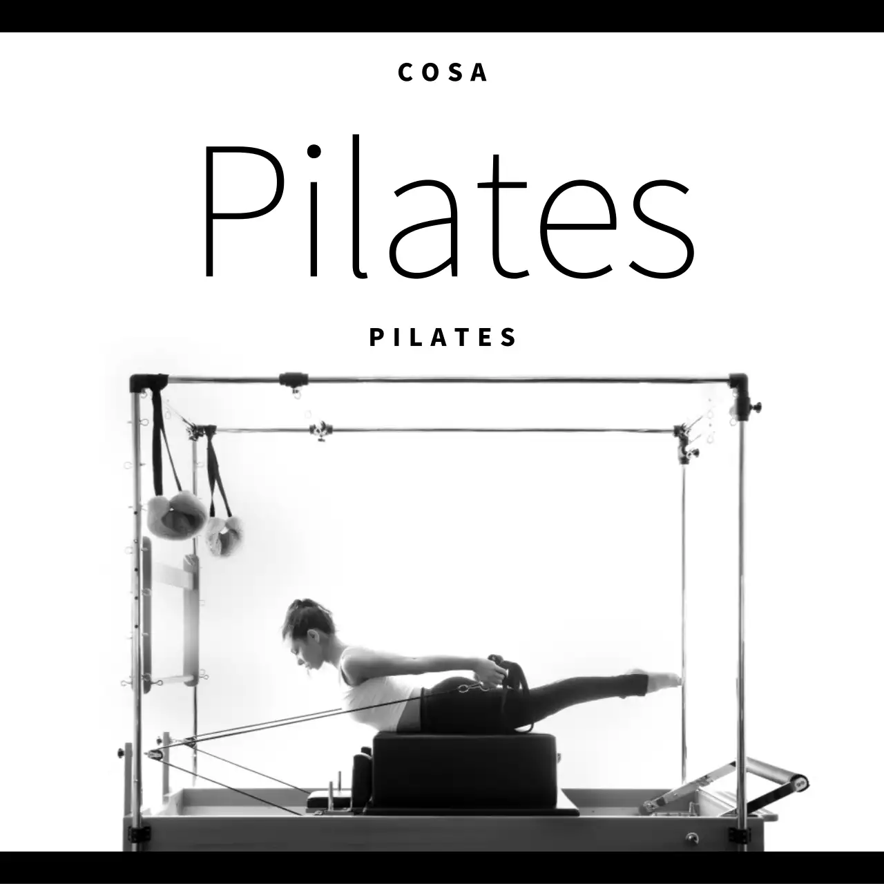 Promuovere il Pilates moderno in nero