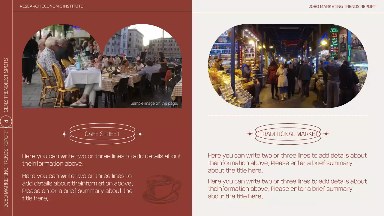 갈색의 모던한 비즈니스 마케팅 보고서