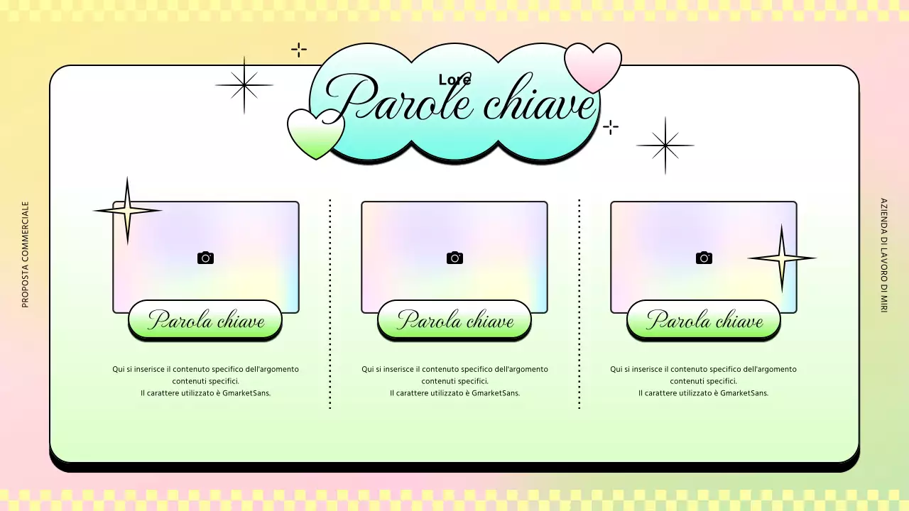 Rapporti di lavoro di tendenza in rosa e giallo