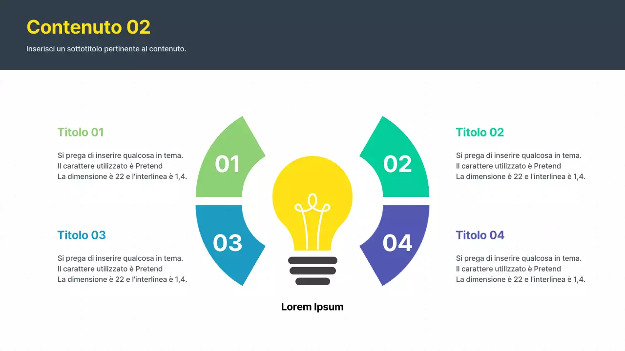 Proposta di idea moderna in giallo e grigio