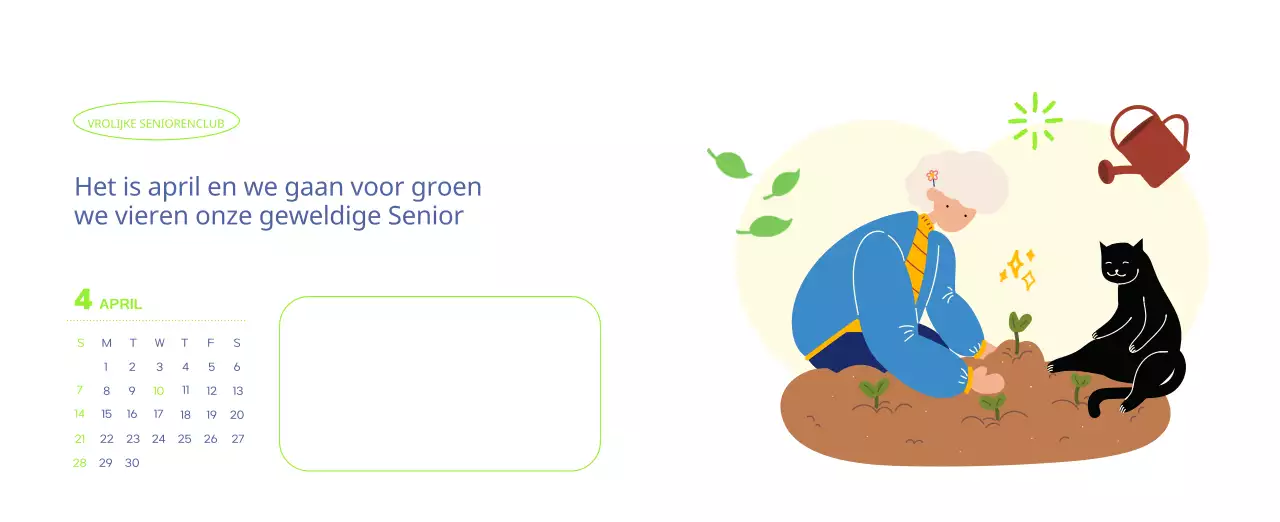 Werkkalender met prachtige illustraties