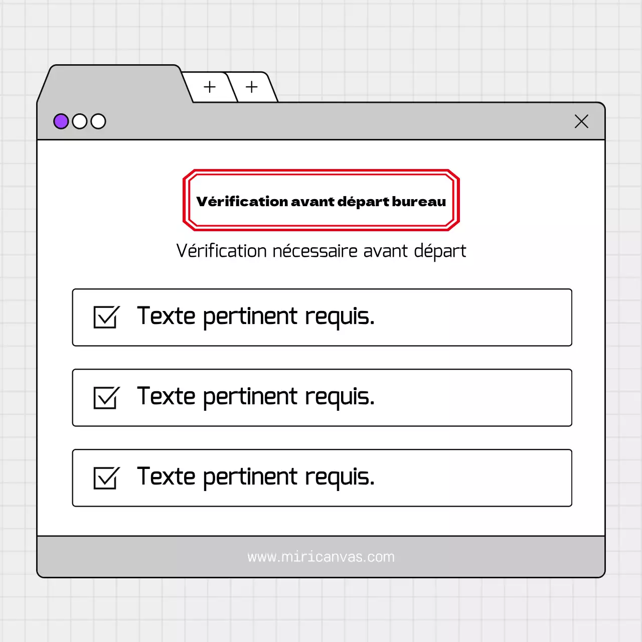 Un guide de conseils gris, simples et ponctuels