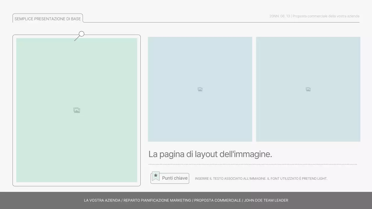 Semplice rapporto di base in azzurro e verde chiaro