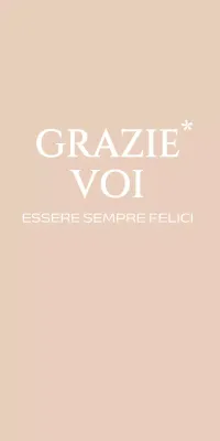 Regali di ringraziamento con scritte sentimentali in serif