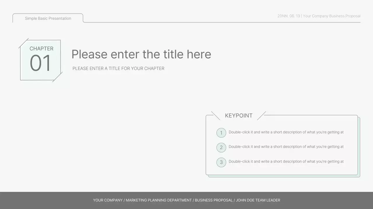 White Simple Design Presentation