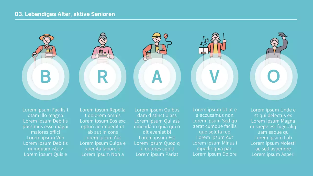 Kitschiges Silvertown in Mint und Gelb Kursmaterialien