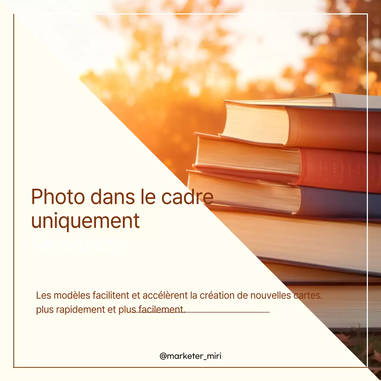 Guide pour la conception d'un modèle de marketing simple et chaleureux en brun et blanc