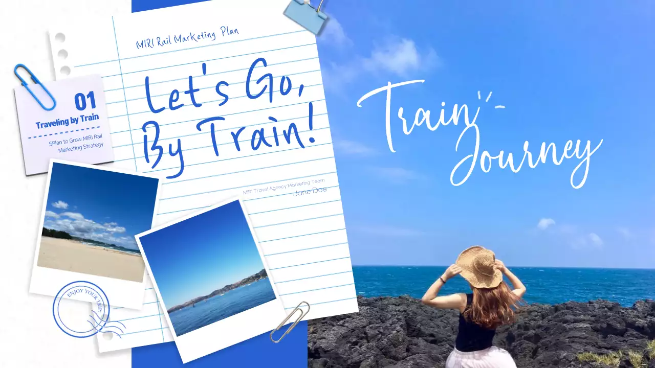 블루 모던 여행 계획 프레젠테이션