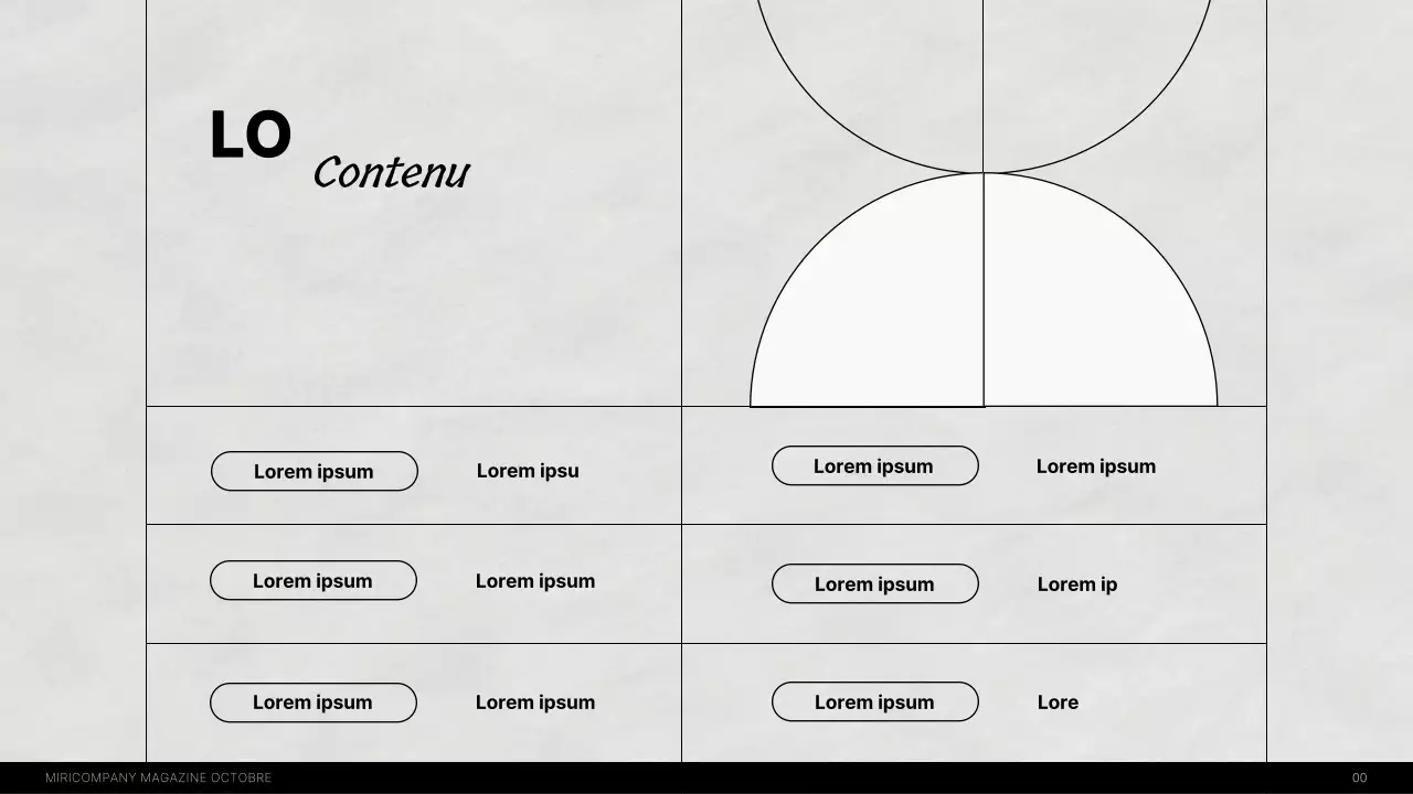 Un magazine d'entretien interne moderne en noir et blanc