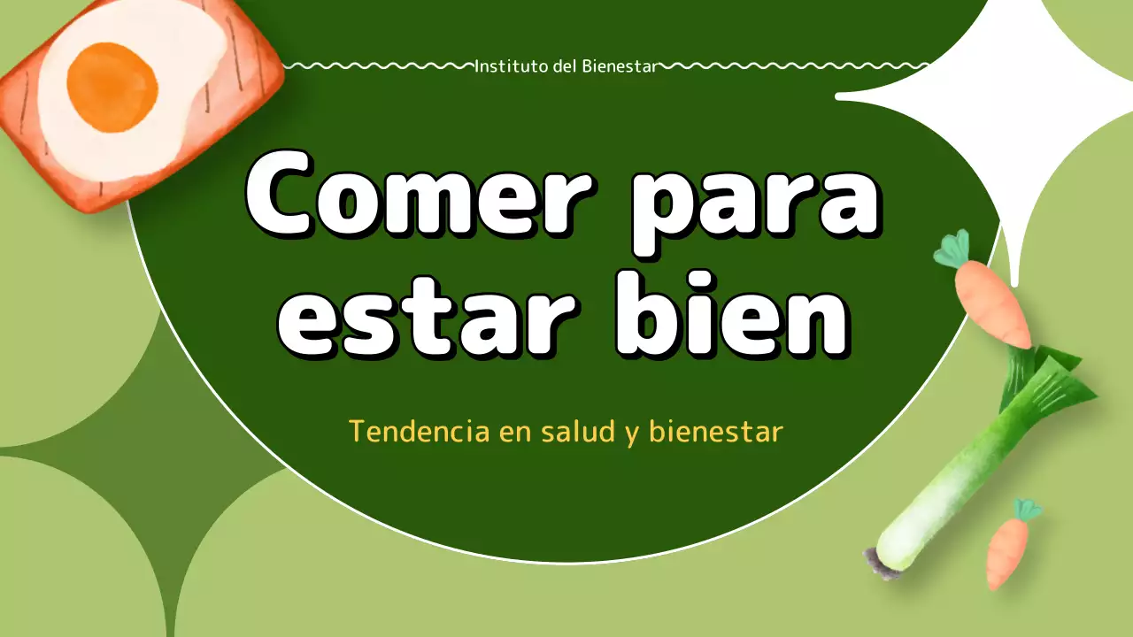 Trendy life sugerencias de alimentación sana en verde y chartreuse