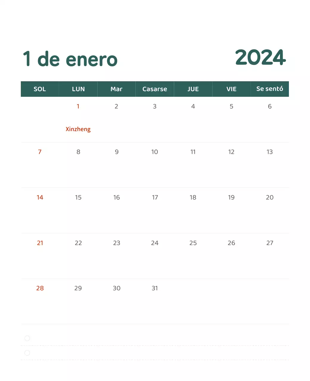 Un calendario con ilustraciones llenas de color y emoción