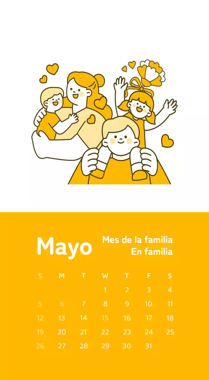 Un calendario con ilustraciones llenas de color y emoción