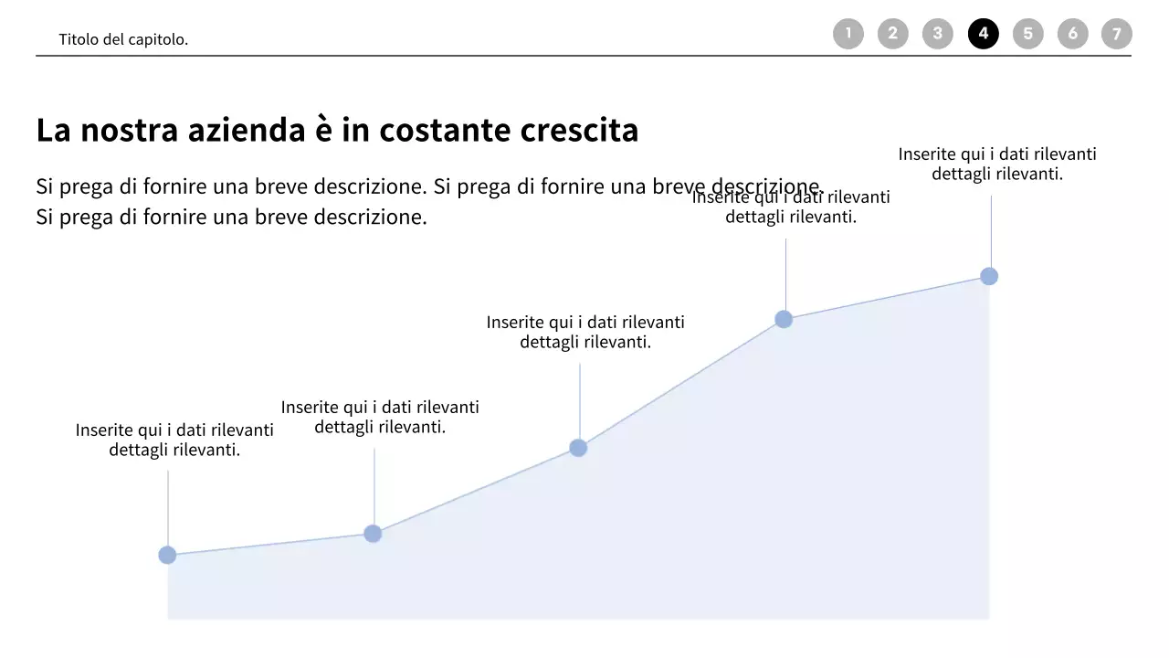Profilo aziendale moderno in blu