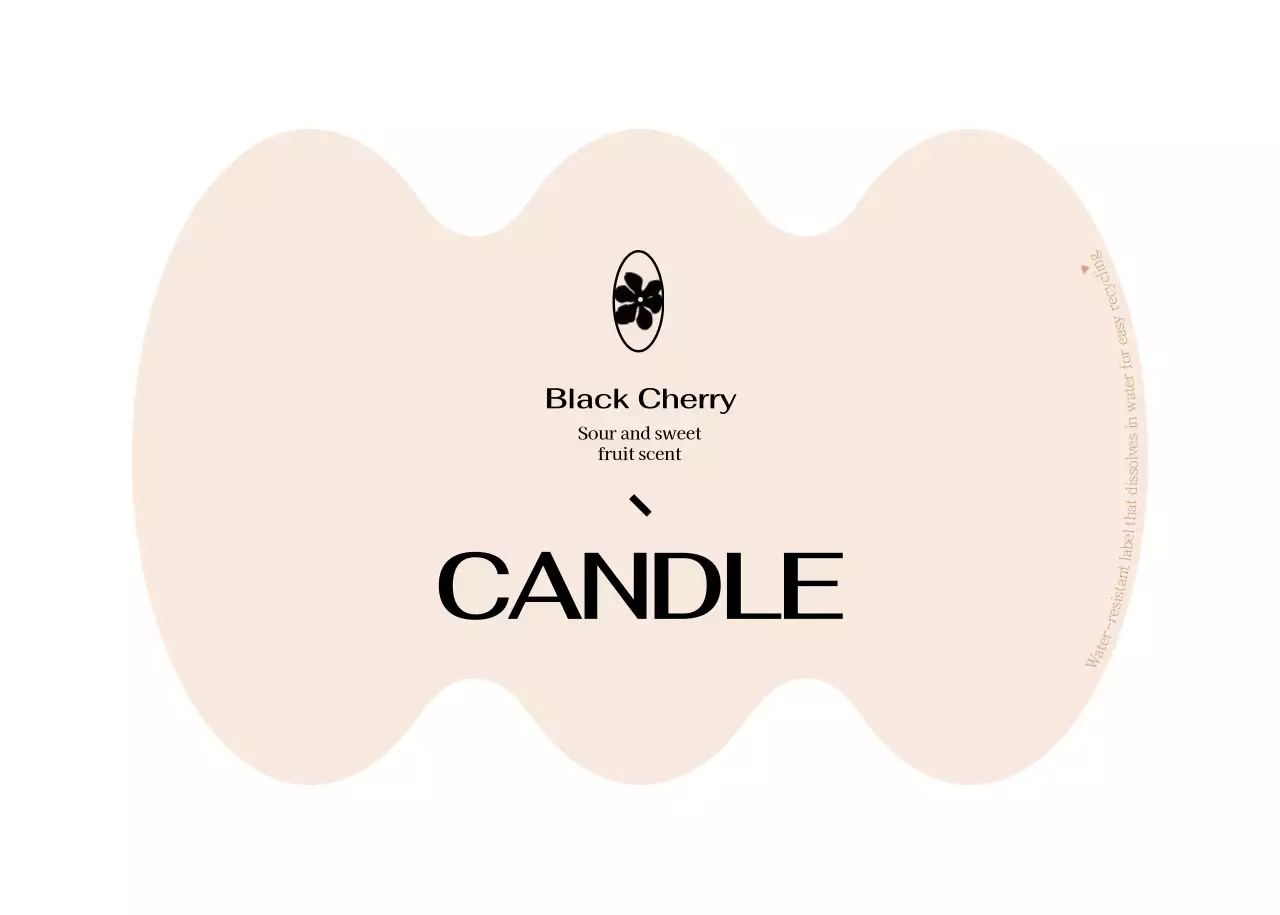 Desain lilin dengan bentuk unik berwarna kuning dan merah muda