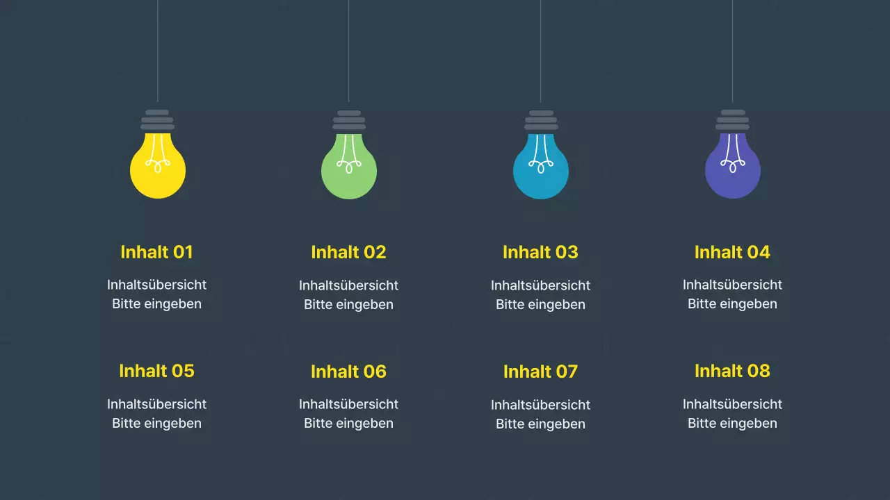 Moderner Ideenvorschlag in Gelb und Grau