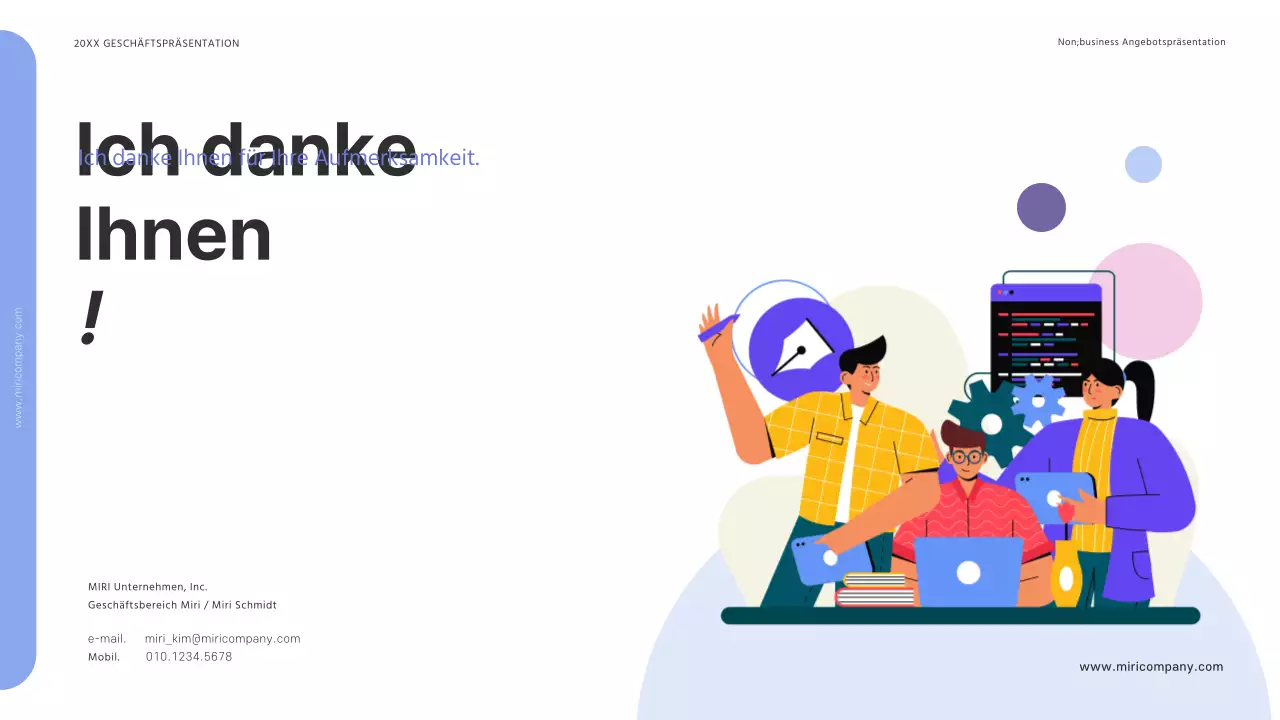 Ein einfaches, erfolgreiches Angebot in Blau