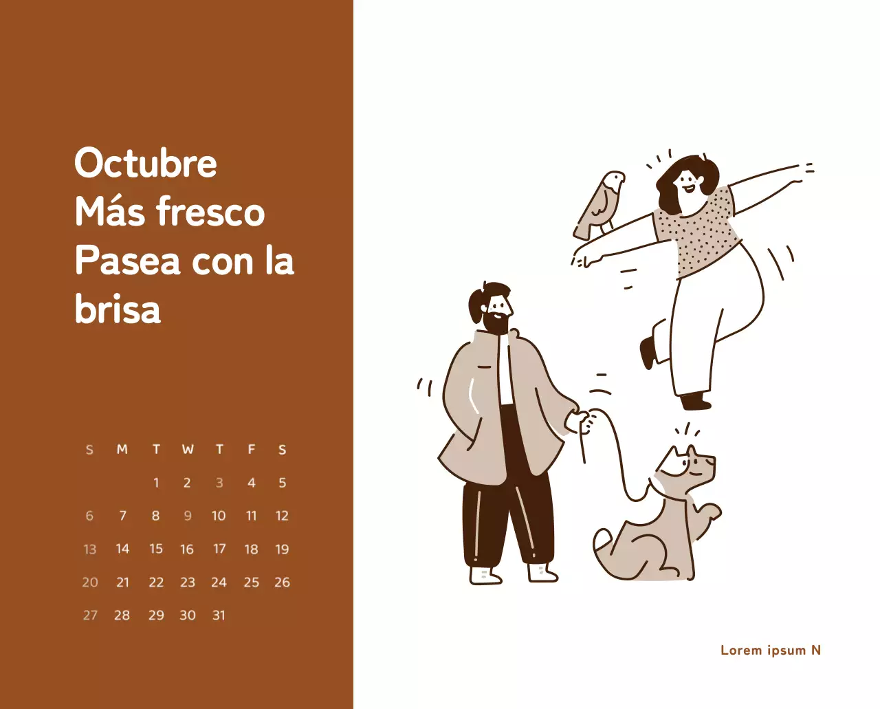 Un calendario con ilustraciones llenas de color y emoción