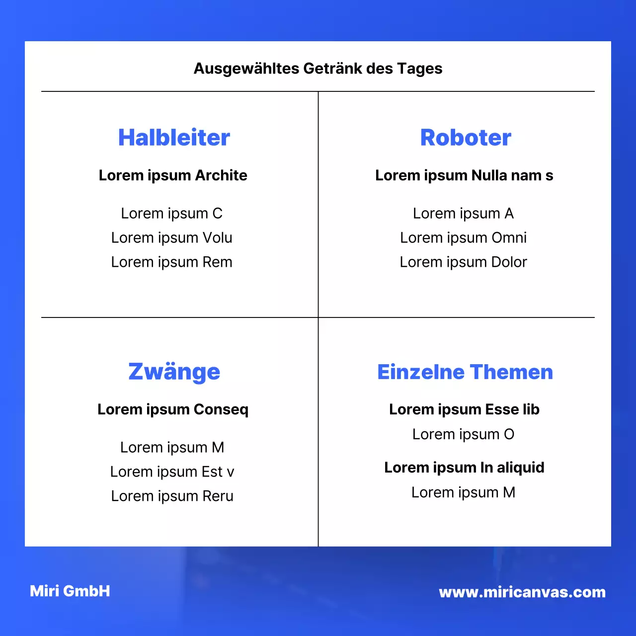 Ein einfacher Aktienmarktbericht in Blau