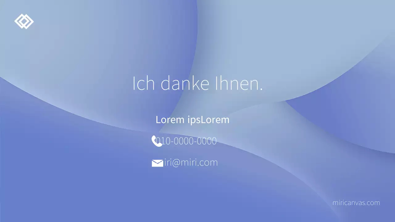 Modernes Meeting Business Firmenprofil in blau