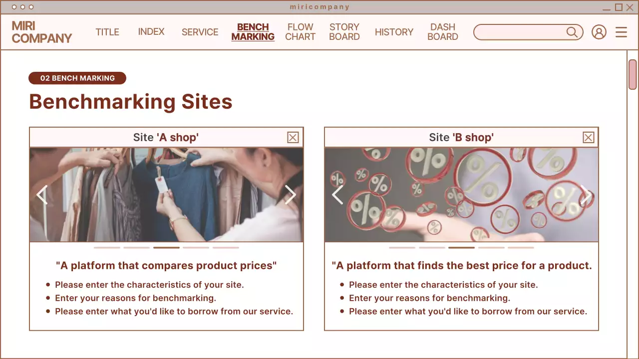 Brown Minimal Webpage Planner Presentation