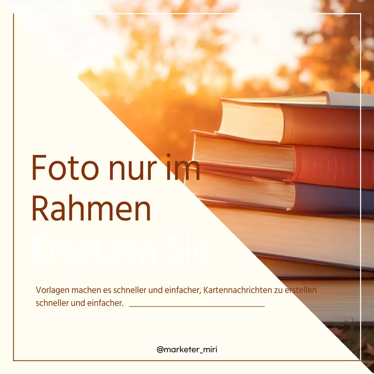 Ein Leitfaden zur Gestaltung einer warmen und einfachen Marketingvorlage in Braun und Weiß