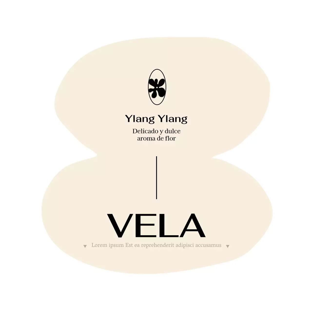 Vela de diseño con formas únicas en amarillo y rosa