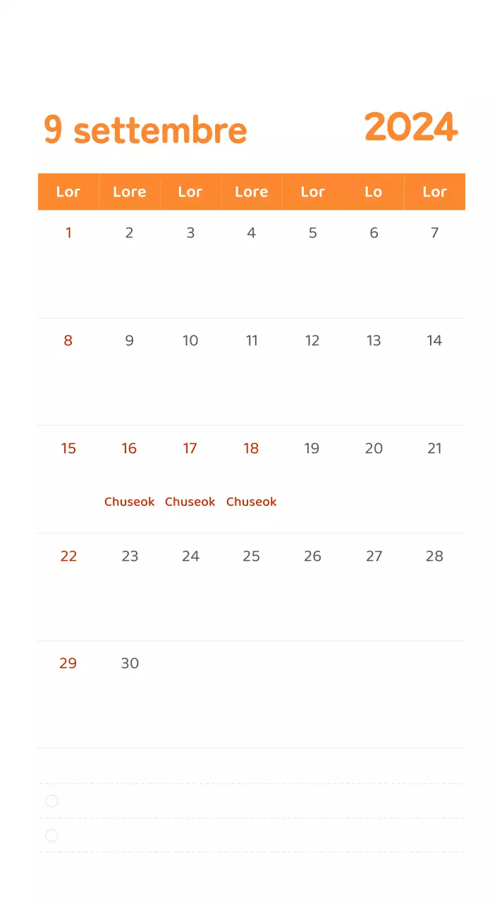 Un calendario con illustrazioni colorate ed emozionali