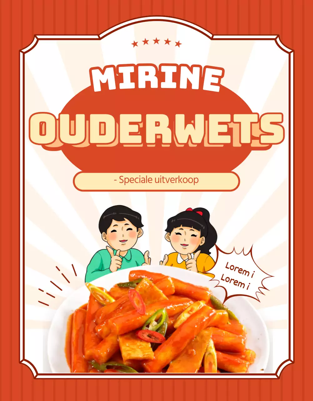 Bevorder een rode, retro look