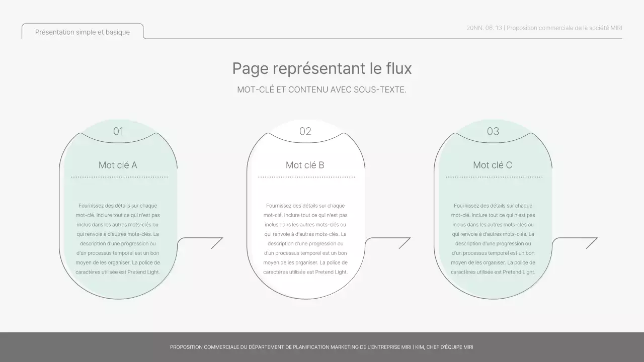 Rapport de base simple en bleu clair et vert clair