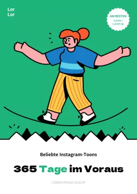 Einfaches grünes Instagram-Cover