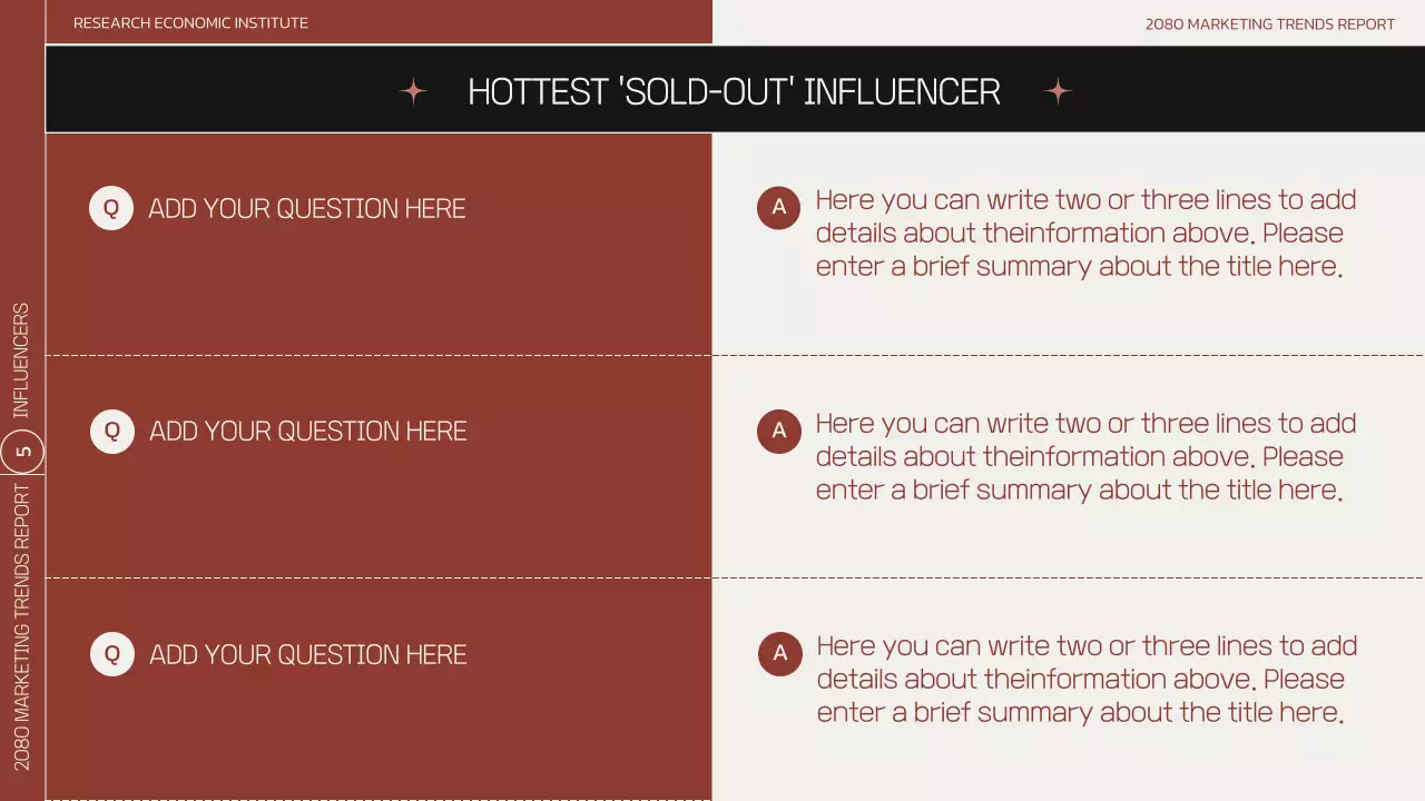 갈색의 모던한 비즈니스 마케팅 보고서