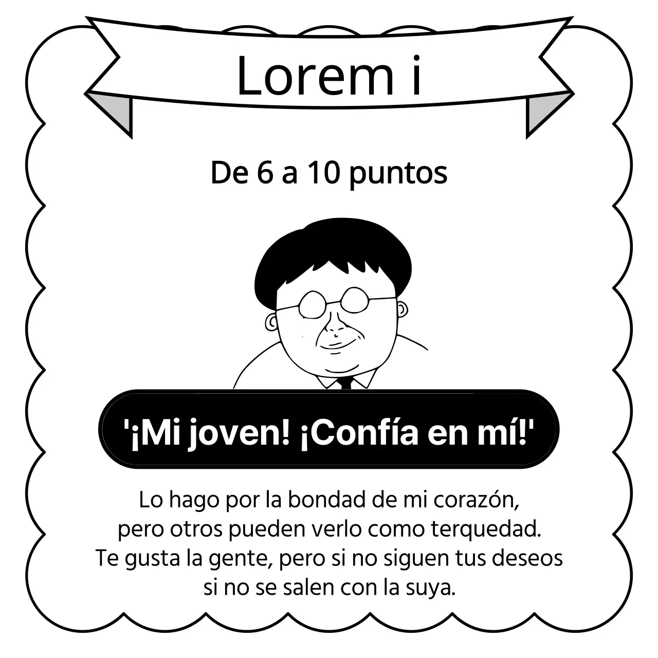 Anuncios de prueba en blanco y negro, enfermizos